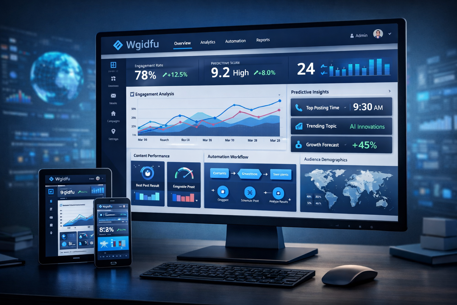 Wgidfu AI Platform Dashboard